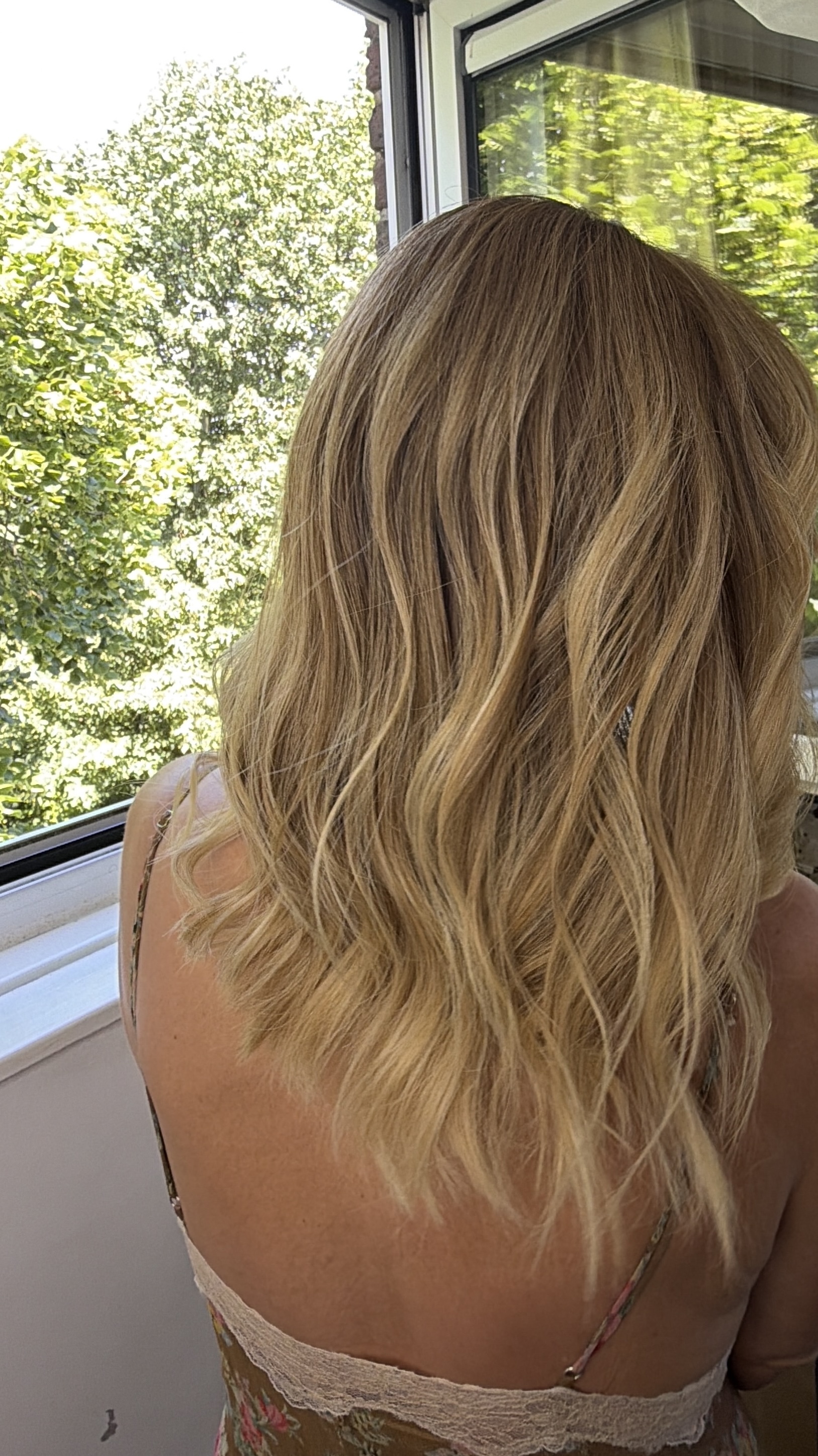 Sandy natural blonde balayage result at SAHAA Hair Room Southsea Portsmouth
